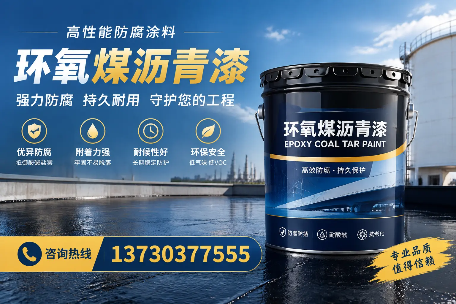 环氧煤沥青漆的耐久性分析,适合梧州的使用场景